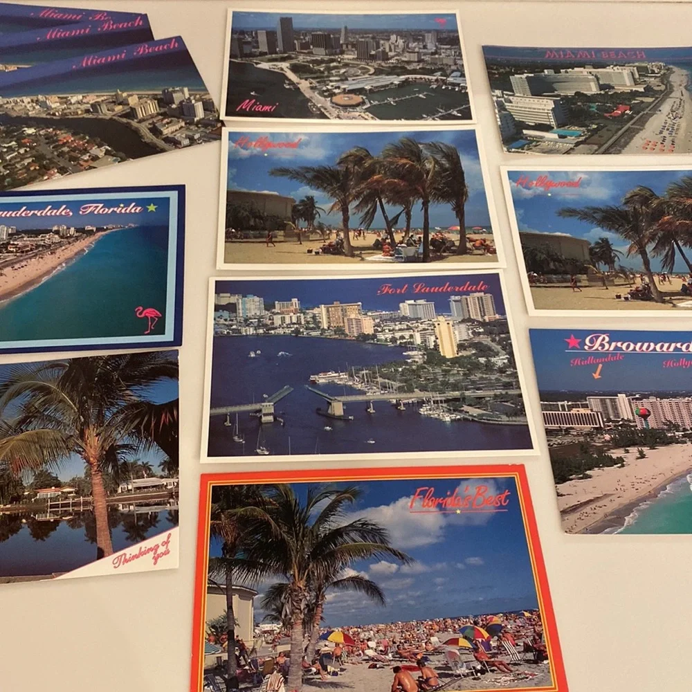 Vintage 90’s Florida Phil Mattes Post Card Shoppe POST CARDS set of 11 New